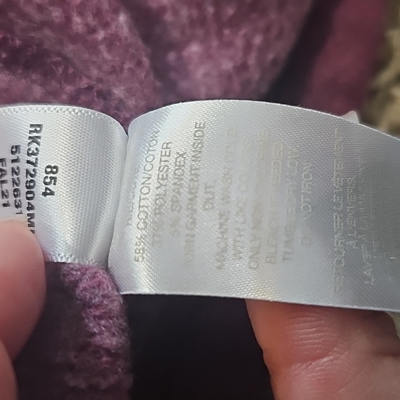 Z by Zella Shooting Star Drape Collar Cardigan Snap Sweatshirt Large Thumbholes - Picture 8 of 11